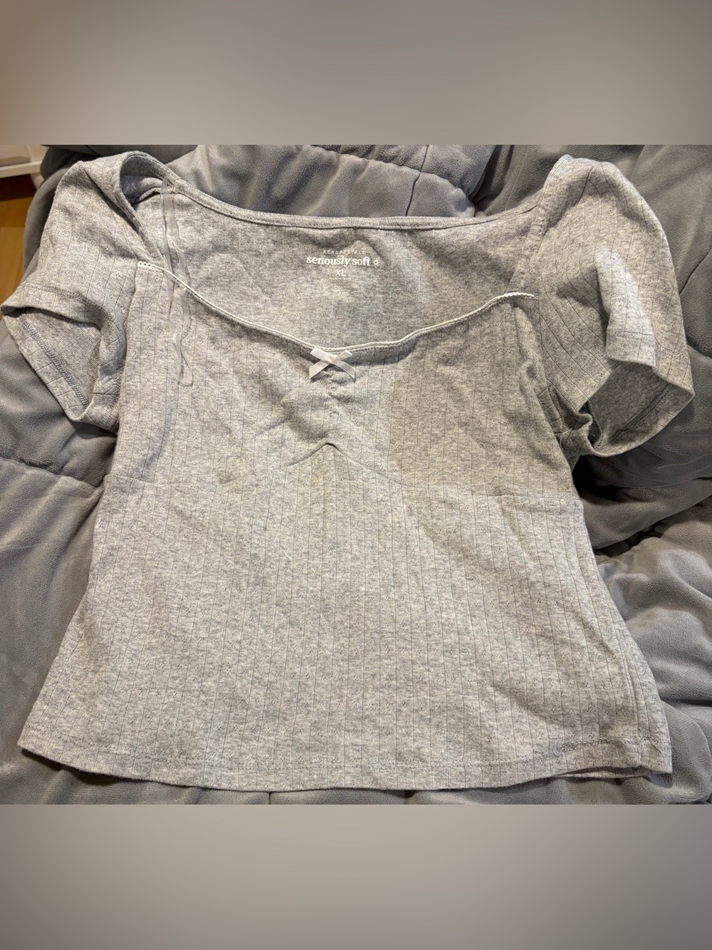 Aeropostale Grey Short Sleeve Top